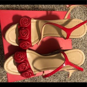 Jill red patent leather KATE Spade wedges